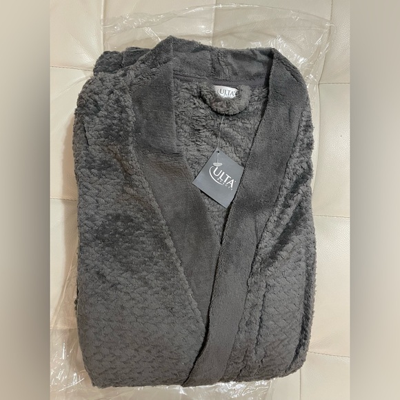 Ulta grey Mens Luxury Robe New - Picture 3 of 6